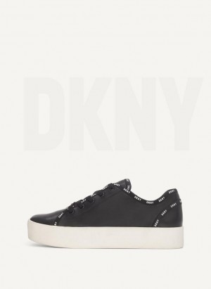 DKNY Dkny Court Sneakers Damen Schwarz | Austria_D1960