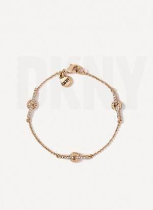 DKNY Pave Flex Armband Damen Gold | Austria_D0225