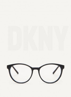 DKNY Round Brille Damen Schwarz | Austria_D1189